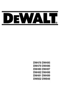 DW852 DEWALT