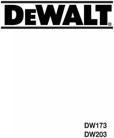 DEWALT DW203 - Pora