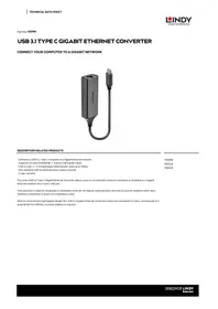 Notice Lindy 43299 Autres accessoires informatique