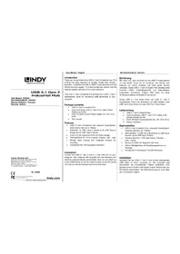 Notice Lindy 43094 Interface