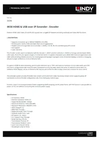 Notice Lindy 38396 Extension audio/video