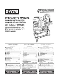 Notice RYOBI P360 Agrafeuse