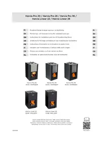 Notice HARVIA PRO 20 WKPR20M Poêle