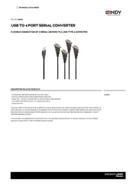 Notice Lindy 42675 Câble pour ordinateur et périphérique
