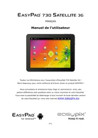 Notice EASYPIX EASYPAD 730 Tablette