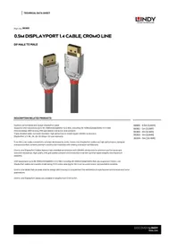 Notice Lindy 36300 Câble pour ordinateur et périphérique