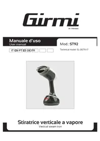 Notice GIRMI ST92 Fer à repasser