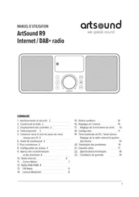 Notice Artsound R9 Radio