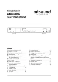 Notice Artsound R99 Radio