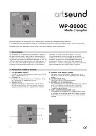 Notice Artsound WP-8000C Télécommande