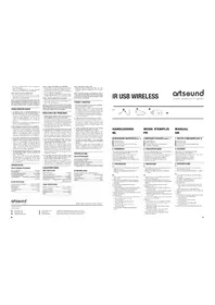 Notice Artsound IR USB WIRELESS Télécommande