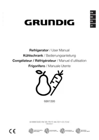 Notice GRUNDIG GEK1200 Réfrigérateur