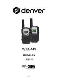 Notice DENVER WTA-449 Drone