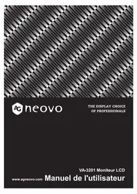 Notice AG Neovo VA-3201 Moniteur