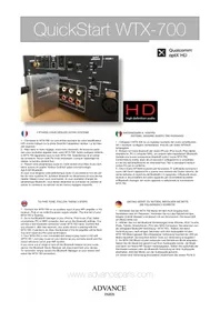 Notice ADVANCE WTX-700 Recepteur