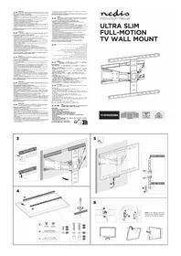 Notice NEDIS TVWM5560BK Support mural