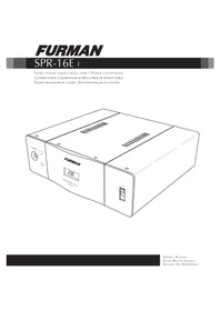 Notice Furman SPR-16E I Régulateur de tension