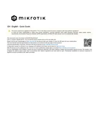 Notice Mikrotik L23UGSR-5HAXD2HAXD Routeur