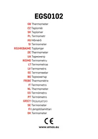 Notice Emos EGS0102 Thermomètre