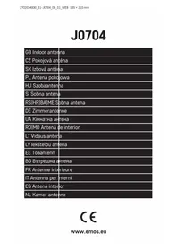 Notice Emos J0704 Antenne TV