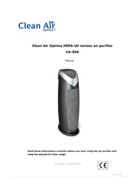Notice Clean Air Optima CA-506 Purificateur d'air