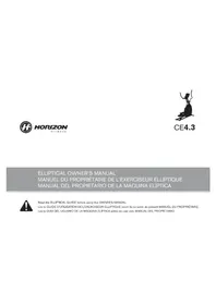 Notice Horizon Fitness CE4.3 Vélo elliptique