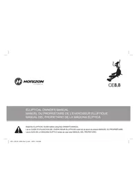 Horizon Fitness CE8.8 - Elliptical Trainer