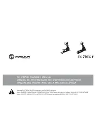 Notice Horizon Fitness EX-79 Vélo elliptique
