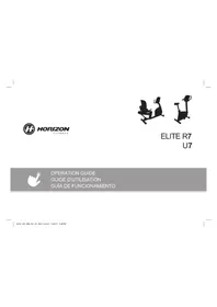 Notice Horizon Fitness ELITE U7 Formateur de vélo d'intérieur