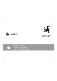 Notice Horizon Fitness ELITE IC7 Formateur de vélo d'intérieur