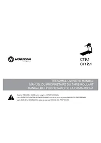 Notice Horizon Fitness CT12.1 Rueda de andar