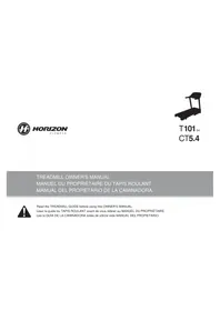 Notice Horizon Fitness CT5.4 Rueda de andar