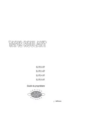 Notice Horizon Fitness ELITE 3.0T Tapis de course