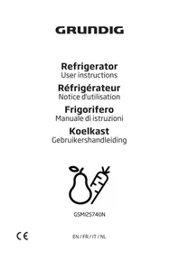 Notice GRUNDIG GSMI25740N Réfrigérateur
