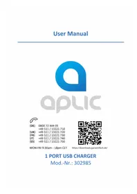 Notice Aplic 302985 Chargeur de batterie