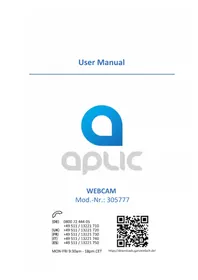 Notice Aplic 305777 Webcam