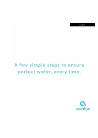 Notice Avalon A2 Distributeur d'eau