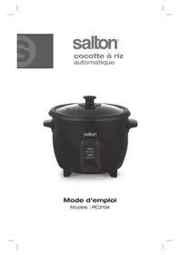 Notice Salton RC2104 Cuiseur à riz