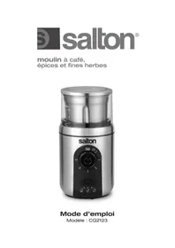 Notice Salton CG2123 Machine à café