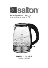 Notice Salton GK2097 Bouilloire