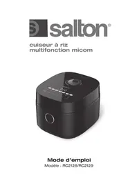 Notice Salton RC2129 Cuiseur à riz