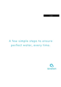 Notice Avalon A7 Distributeur d'eau