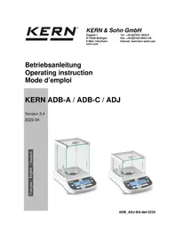 Notice Kern ADB 600-C3 Balance
