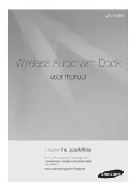 Notice SAMSUNG DA-F560 Station d'acceuil