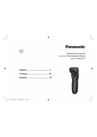 Notice PANASONIC ES-RT17 Rasoir