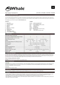 Notice Whale UF2415B Pompe