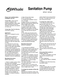 Notice Whale BP0527 Pompe à eau