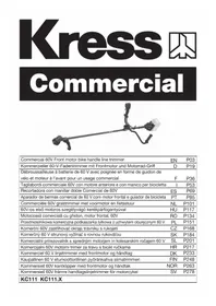 Notice KRESS KC111.9 Coupe-herbe