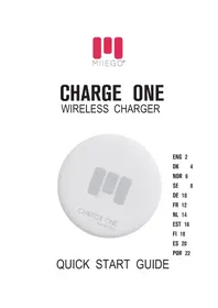 Notice Miiego CHARGE ONE Ecouteur