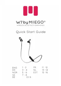 Notice Miiego W7 Ecouteur